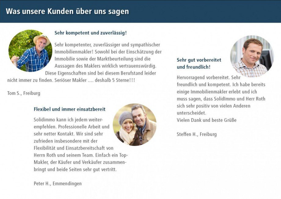 Referenzen Etagenwohnung Freiburg im Breisgau